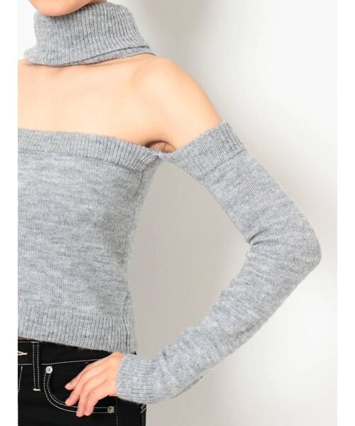 GYDA（ジェイダ）の「2WAYチョーカーベアニット TOPS（ニット/セーター・レディース・グレー/ブラック/ベージュ/ピンク・FREE）」の19枚目の写真