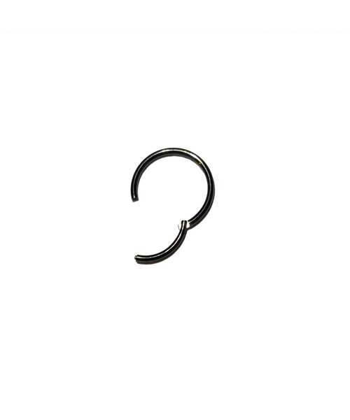 MORPH(モルフ)の「MORPH モルフ セグメントクリッカー ボディーピアス 16ゲージ 6mm~12mm(ピアス(片耳用)・メンズ・ブラック・6/8/10/12)」の4枚目の写真
