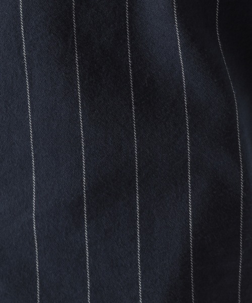 BAYFLOW（ベイフロー）の「ストライプCPOシャツ（シャツ/ブラウス・メンズ・ベージュ/ネイビー/オフホワイト・SMALL/MEDIUM/LARGE）」の21枚目の写真