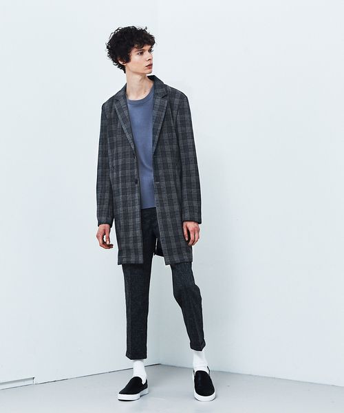 ABAHOUSE GRAY（アバハウスグレイ）の「【展開店舗限定】カットチェスター コート（チェスターコート・メンズ・ベージュ/ネイビー/グレー・48/50/46）」の4枚目の写真