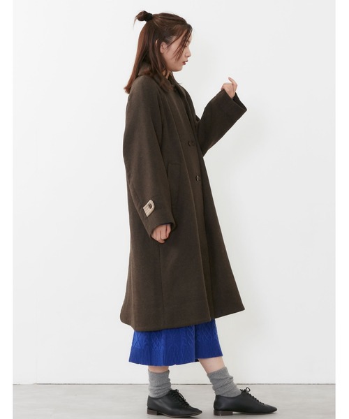 POU DOU DOU（プードゥドゥ）の「ステンカラーダブルボタンコート