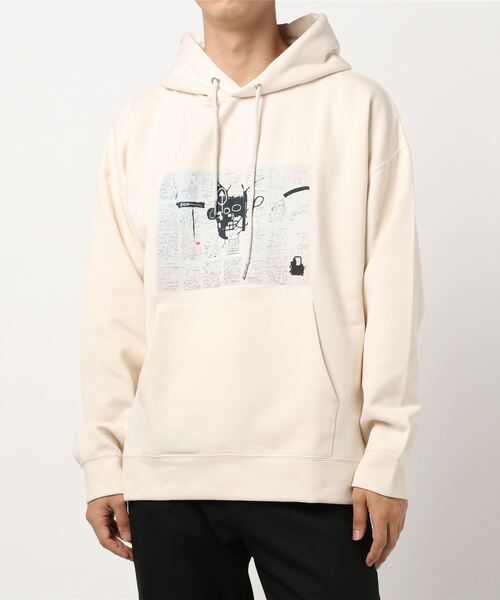 Right-on（ライトオン）の「プリントパーカー(バスキア)（パーカー・メンズ・ブラック/ベージュ/ライトベージュ・M/L/XL）」の3枚目の写真