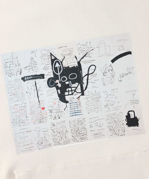 Right-on（ライトオン）の「プリントパーカー(バスキア)（パーカー・メンズ・ブラック/ベージュ/ライトベージュ・M/L/XL）」の9枚目の写真