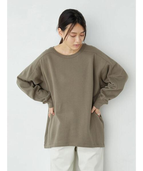 AMERICAN HOLIC(アメリカンホリック)の「バックスリット裏毛裏起毛チュニック *(Tシャツ/カットソー・レディース・アイボリー/モカ/ブラック/グレイッシュベージュ・FREE)」の18枚目の写真
