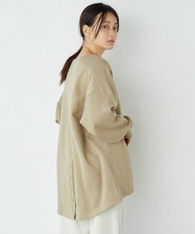 バックスリット裏毛裏起毛チュニック *