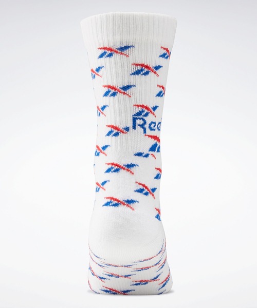 Reebok（リーボック）の「クラシックス フォールドオーバー クルー ソックス 3足組 / Classics Fold-Over Crew Socks 3 Pairs（ソックス/靴下・メンズ・ブラック/ホワイト×ブルー/ピンク/ネイビー/アイボリー/ホワイト×グリーン/ホワイト/イエロー・X-LARGE/LARGE/MEDIUM/SMALL）」の11枚目の写真