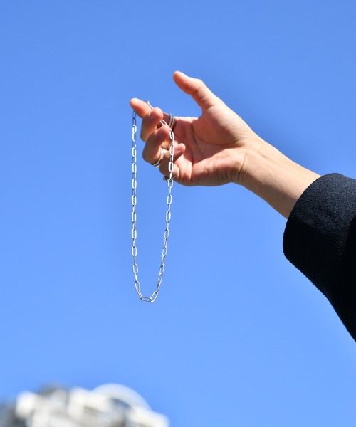 Adoon plain(アドーンプレーン)の「kutirlune/マットチェーンネックレス(ネックレス・メンズ・シルバー・FREE)」の4枚目の写真