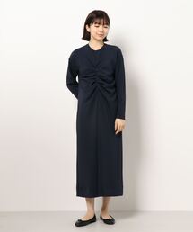 LANVIN en Bleu | フロントギャザーワンピース(ワンピース)