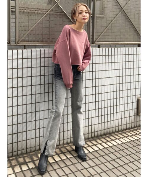 EMODA(エモダ)の「グラデーションジャストウエストジーンズ(デニムパンツ・レディース・ブラック/ブルー・X-SMALL/SMALL/MEDIUM)」の3枚目の写真