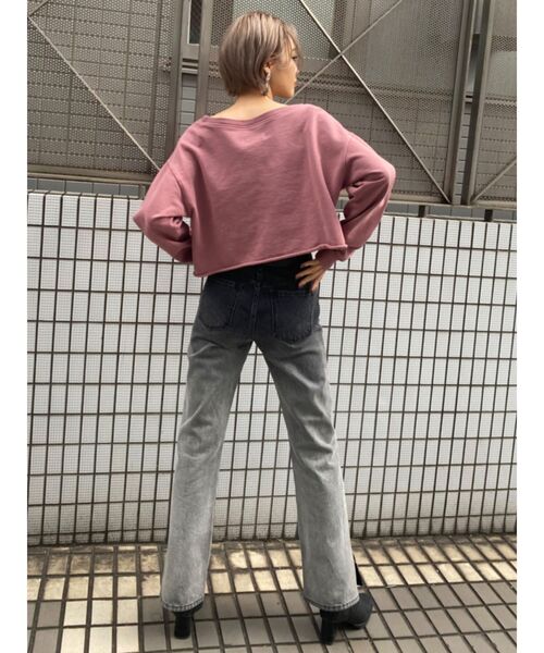 EMODA(エモダ)の「グラデーションジャストウエストジーンズ(デニムパンツ・レディース・ブラック/ブルー・X-SMALL/SMALL/MEDIUM)」の4枚目の写真