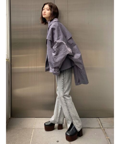EMODA(エモダ)の「グラデーションジャストウエストジーンズ(デニムパンツ・レディース・ブラック/ブルー・X-SMALL/SMALL/MEDIUM)」の8枚目の写真