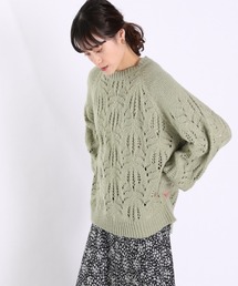 LOWRYS FARM | スカシユルニットＬＳ　930630(ニット/セーター)