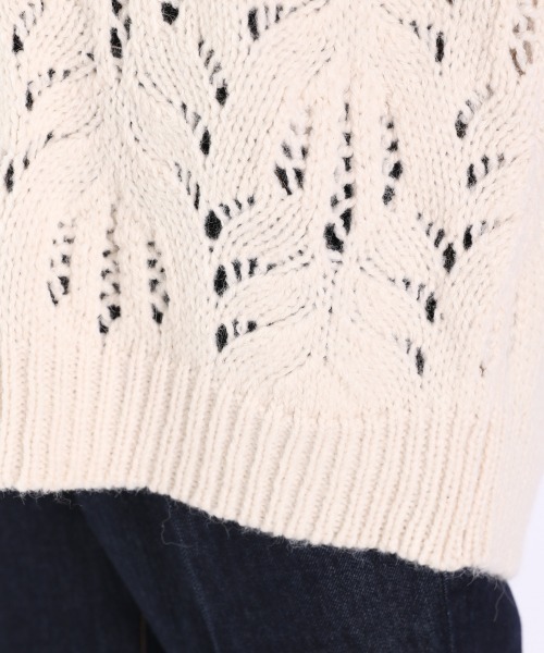 LOWRYS FARM(ローリーズファーム)の「スカシユルニットLS 930630(ニット/セーター・レディース・イエロー/アイボリー/グリーン・FREE)」の12枚目の写真