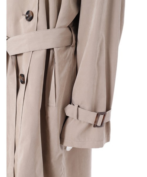 fifth(フィフス)の「【スタイリストプロデュース】ノーカラーボリュームスリーブコート(トレンチコート・レディース・ベージュ/ブルー系その他・SMALL/MEDIUM)」の9枚目の写真