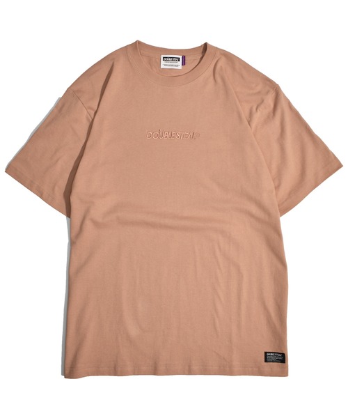 DOUBLE STEAL(ダブルスティール)の「Same Color LOGO TEE(Tシャツ/カットソー・メンズ・ブラック/キャメル/ベージュ/グレー/ホワイト・MEDIUM/X-LARGE/LARGE)」の5枚目の写真