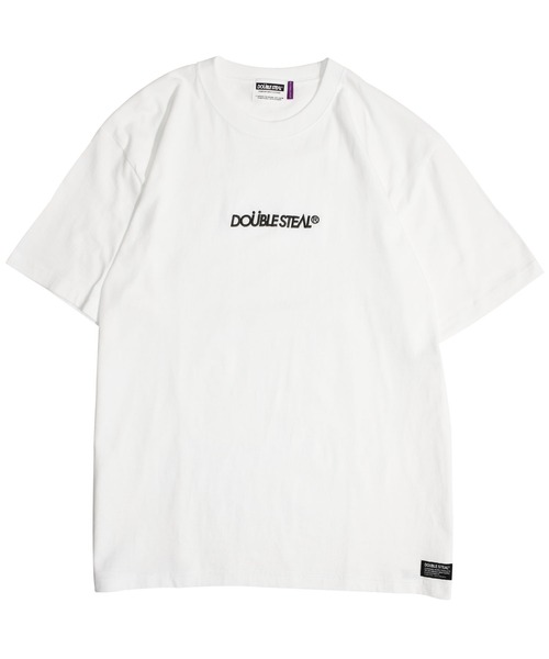 DOUBLE STEAL(ダブルスティール)の「Same Color LOGO TEE(Tシャツ/カットソー・メンズ・ブラック/キャメル/ベージュ/グレー/ホワイト・MEDIUM/X-LARGE/LARGE)」の2枚目の写真
