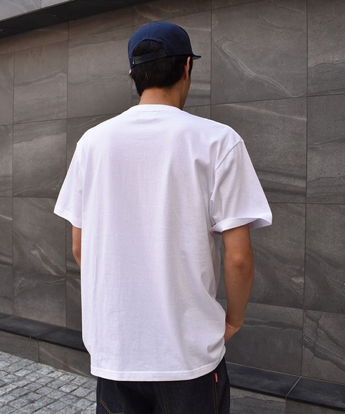 DOUBLE STEAL(ダブルスティール)の「Same Color LOGO TEE(Tシャツ/カットソー・メンズ・ブラック/キャメル/ベージュ/グレー/ホワイト・MEDIUM/X-LARGE/LARGE)」の13枚目の写真
