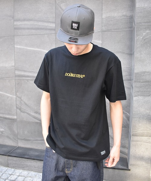 DOUBLE STEAL(ダブルスティール)の「Same Color LOGO TEE(Tシャツ/カットソー・メンズ・ブラック/キャメル/ベージュ/グレー/ホワイト・MEDIUM/X-LARGE/LARGE)」の14枚目の写真