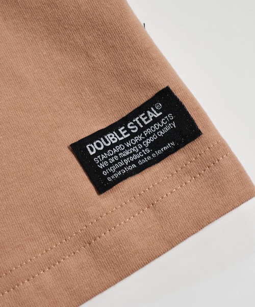 DOUBLE STEAL(ダブルスティール)の「Same Color LOGO TEE(Tシャツ/カットソー・メンズ・ブラック/キャメル/ベージュ/グレー/ホワイト・MEDIUM/X-LARGE/LARGE)」の21枚目の写真