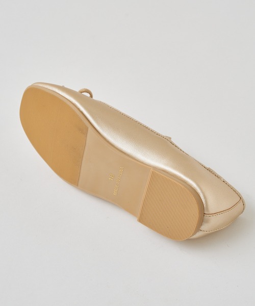 CIAOPANIC TYPY(チャオパニックティピー)の「【OSORO】スクエアバレエシューズ(バレエシューズ・キッズ・ライトグレー/ブラック/ゴールド・16cm/17cm/18cm/19cm/20cm/21cm)」の5枚目の写真