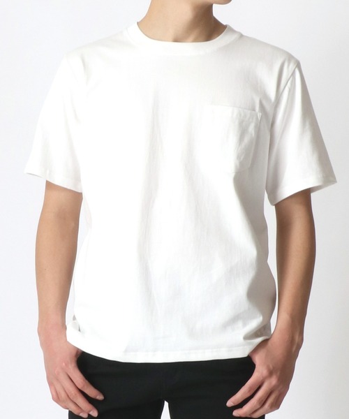 FRUIT OF THE LOOM(フルーツオブザルーム)の「FRUIT OF THE LOOM/フルーツオブザルーム HEAVY WEIGHT/ヘビーウェイト 無地 クルーネック ポケット 半袖Tシャツ/1P パックT/レディース メンズ(Tシャツ/カットソー・メンズ・ホワイト/ブラック・S/M/L/XL)」の14枚目の写真