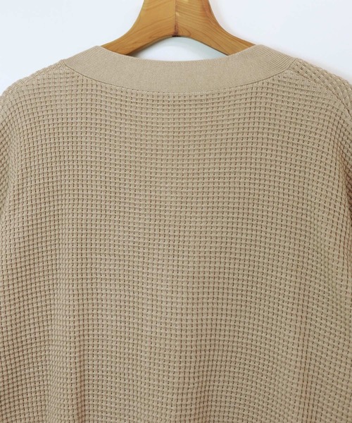 andme（アンドミー）の「ボリューム袖ワッフルニットカーディガン（カーディガン/ボレロ・レディース・ブラック/ベージュ/モカ/アイボリー・M）」の16枚目の写真