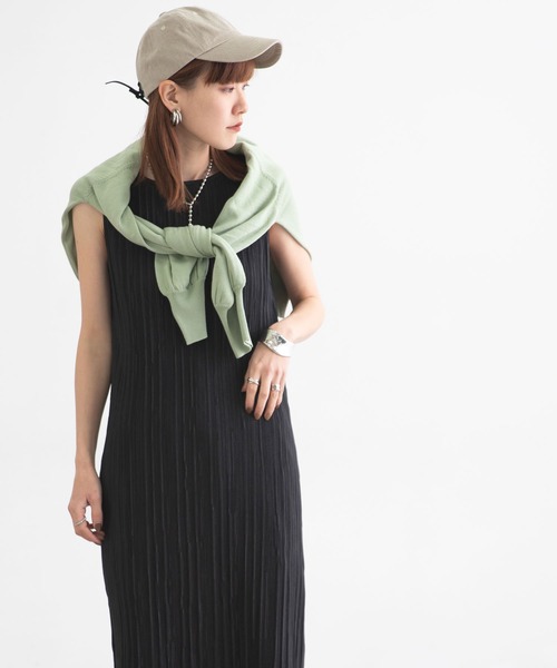 bohmal（ボマール）の「サテンプリーツマキシワンピース（ワンピース・レディース・アッシュグレー/ブラック/モカ・MEDIUM）」の11枚目の写真