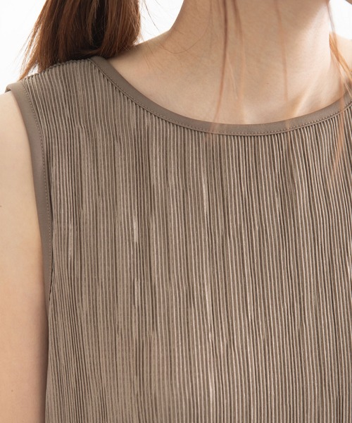 bohmal（ボマール）の「サテンプリーツマキシワンピース（ワンピース・レディース・アッシュグレー/ブラック/モカ・MEDIUM）」の15枚目の写真