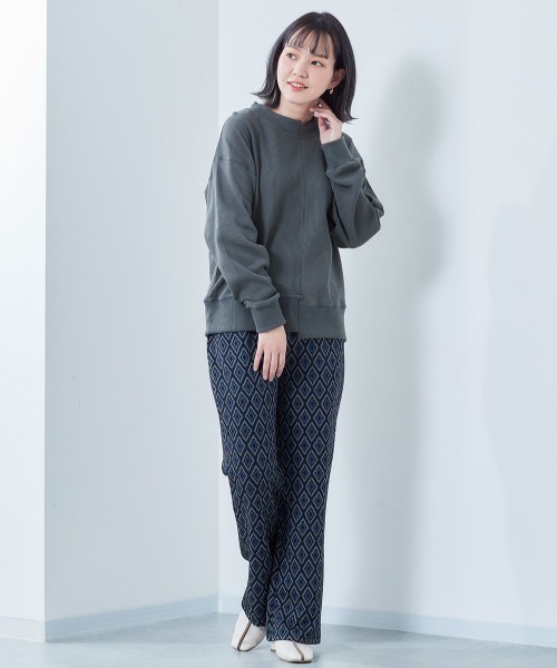 cepo(セポ)の「ワッフルキリカエロンTee(Tシャツ/カットソー・レディース・チャコールグレー/ミント/オフホワイト・M)」の9枚目の写真