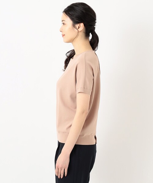 J.PRESS(ジェイプレス)の「【洗える】レーヨンストレッチバックボタン ニット(ニット/セーター・レディース・ホワイト系1/ブラウン系/ブラウン系1/サックスブルー系/イエロー系/ピンク系・MEDIUM/LARGE)」の11枚目の写真