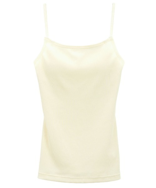 SHIROHATO（シロハト）の「カップ付きバックオープンブラトップ【藤井明子さん監修】キャミソール（キャミソール・レディース・ブラック/クリーム/ベージュ/ブラウン・MEDIUM/LARGE/X-SMALL/X-LARGE/SMALL）」の4枚目の写真