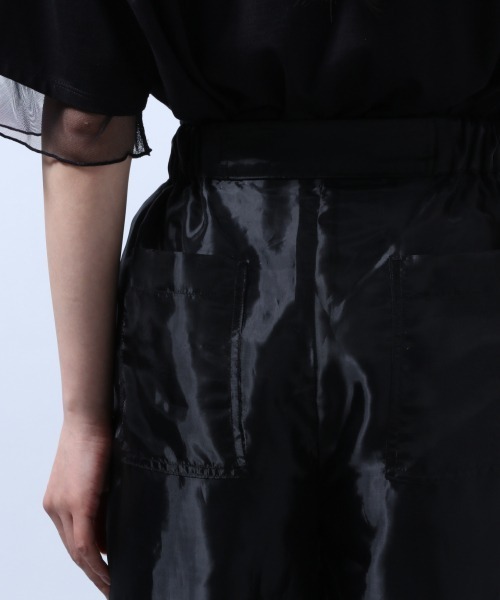 HARE（ハレ）の「リバーシブルシアーレイヤードパンツ(HARE)（スラックス・レディース・ブラック/イエロー・FREE）」の7枚目の写真