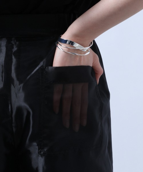 HARE（ハレ）の「リバーシブルシアーレイヤードパンツ(HARE)（スラックス・レディース・ブラック/イエロー・FREE）」の16枚目の写真