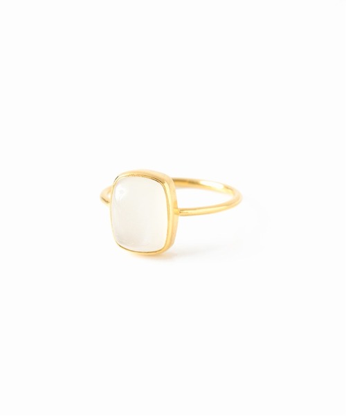 セール】【Pondichery/ポンディシェリ 】 Rectangle bezel brass