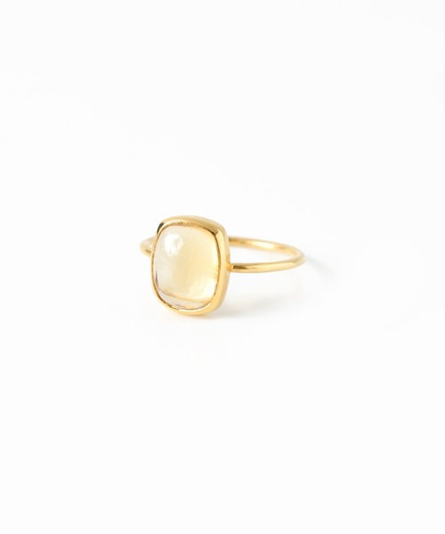 セール】【Pondichery/ポンディシェリ 】 Rectangle bezel brass