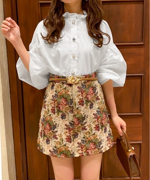 apres jour(アプレジュール)の「イロイロボタンフリルハイネックブラウス【ZOZOTOWN限定アイテム】(シャツ/ブラウス・レディース・アイボリー/オフホワイト/ピンクベージュ・フリー/X-LARGE)」の13枚目の写真