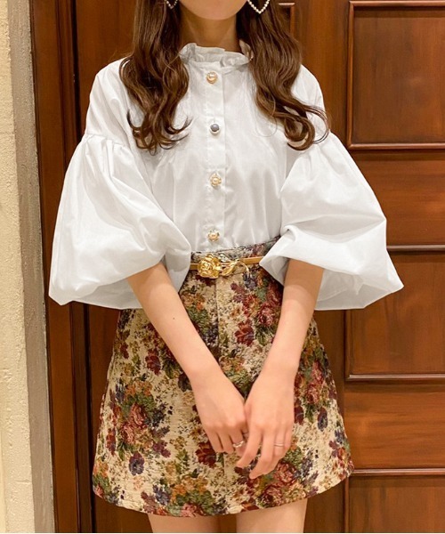 apres jour(アプレジュール)の「イロイロボタンフリルハイネックブラウス【ZOZOTOWN限定アイテム】(シャツ/ブラウス・レディース・アイボリー/オフホワイト/ピンクベージュ・フリー/X-LARGE)」の14枚目の写真