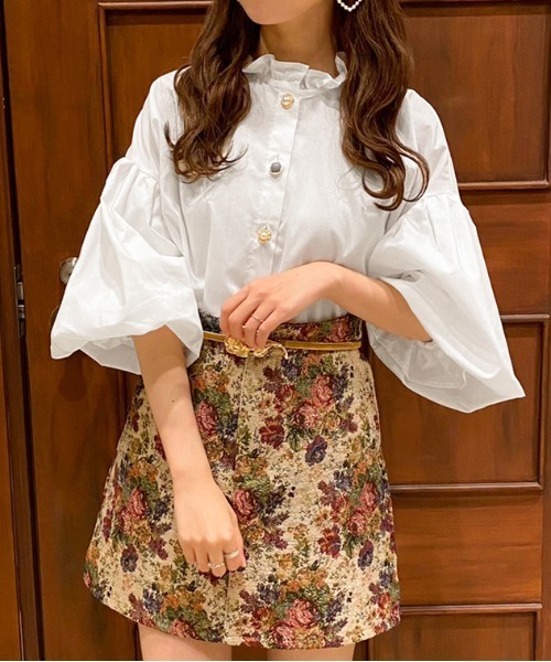 apres jour(アプレジュール)の「イロイロボタンフリルハイネックブラウス【ZOZOTOWN限定アイテム】(シャツ/ブラウス・レディース・アイボリー/オフホワイト/ピンクベージュ・フリー/X-LARGE)」の15枚目の写真