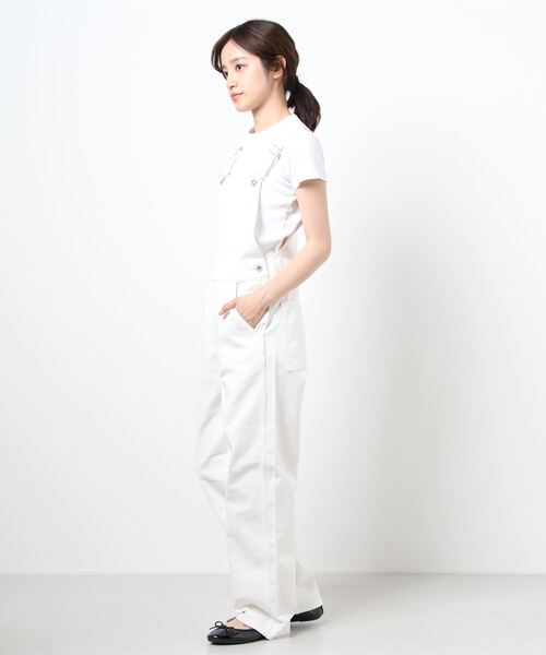 LAGUA GEM(ラグアジェム)の「LEGA DENIM OVERALLS(サロペット/オーバーオール・レディース・ホワイト/ブラック/ライトグリーン・SMALL/MEDIUM)」の7枚目の写真