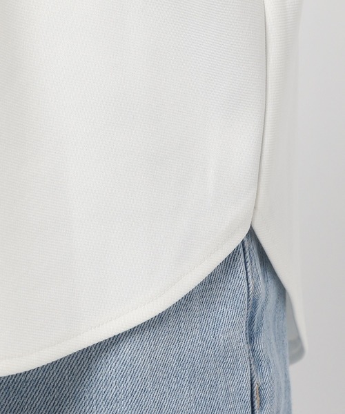 GLOBAL WORK(グローバルワーク)の「マトンスリーブカットブラウス【MATINEE LINE】【一部店舗限定】/940069(Tシャツ/カットソー・レディース・ホワイト/ダークグレー・MEDIUM/LARGE)」の14枚目の写真