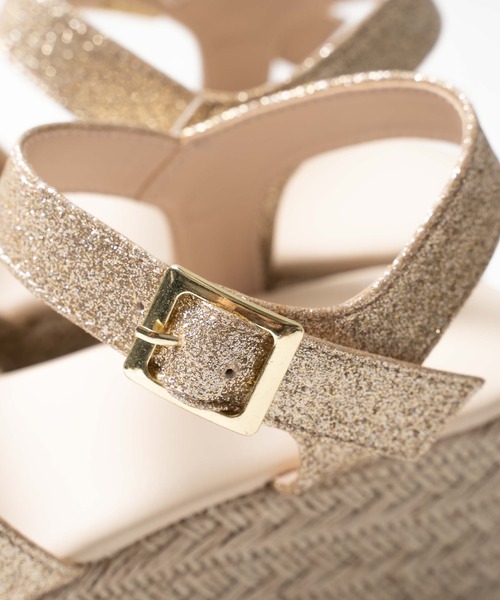 WEGO(ウィゴー)の「WEGO/厚底ジュートサンダル(サンダル・レディース・ゴールド/その他1/ホワイト系その他・MEDIUM/LARGE)」の10枚目の写真