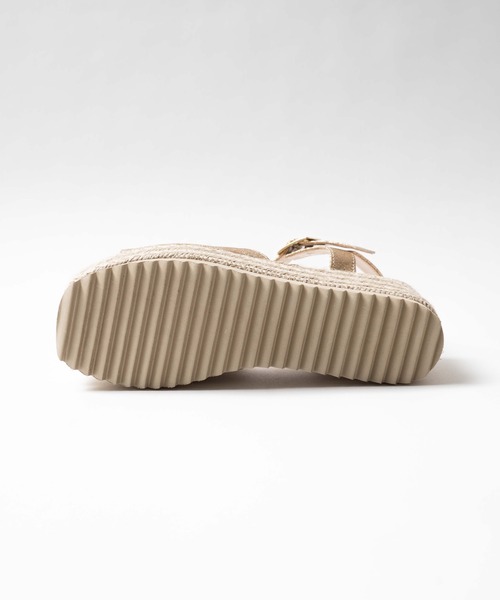 WEGO(ウィゴー)の「WEGO/厚底ジュートサンダル(サンダル・レディース・ゴールド/その他1/ホワイト系その他・MEDIUM/LARGE)」の8枚目の写真