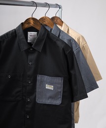 【SMITH'S AMERICAN/スミスアメリカン】TCツイル 切替ポケット ワーク半袖シャツ