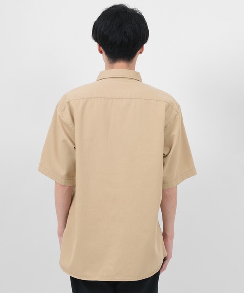 SMITH'S(スミス)の「【SMITH'S AMERICAN/スミスアメリカン】TCツイル 切替ポケット ワーク半袖シャツ(シャツ/ブラウス・メンズ・ブラック/ブルー系その他/ベージュ・M/L/XL)」の14枚目の写真
