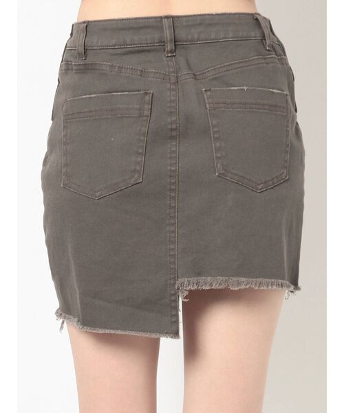 GYDA(ジェイダ)の「ウエストマークアシンメトリースカートライクショーパン(スカート・レディース・チャコールグレー/ベージュ・FREE)」の16枚目の写真