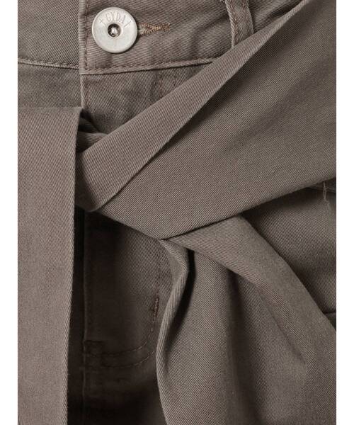 GYDA(ジェイダ)の「ウエストマークアシンメトリースカートライクショーパン(スカート・レディース・チャコールグレー/ベージュ・FREE)」の21枚目の写真