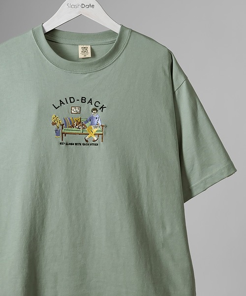 People Power Tシャツ Tシャツ カットソー Power To セール ホームソファー柄フロント刺繍半袖 To The People パワートゥーザピープル のファッション To To The The