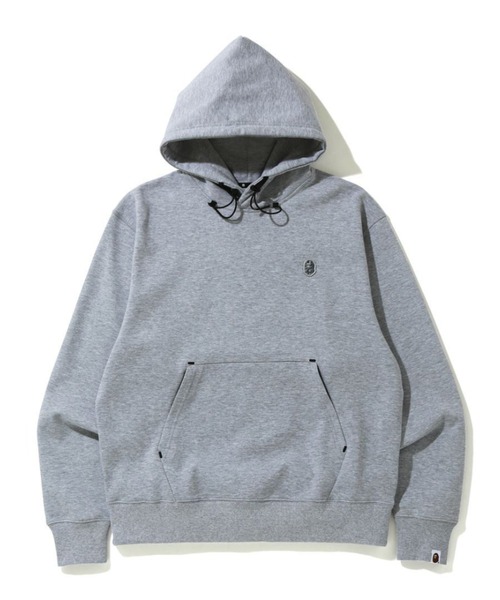 A BATHING APE（アベイシングエイプ）の「DOUBLE KNIT RELAXED PULLOVER HOODIE M（パーカー・メンズ・ブラック/グレー・XX-LARGE/X-LARGE/LARGE/SMALL/MEDIUM）」の2枚目の写真
