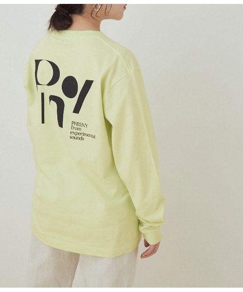 PHEENY（フィーニー）の「【PHEENY】別注パックTee（Tシャツ/カットソー・レディース・ホワイト/ライトグリーン・FREE）」の6枚目の写真