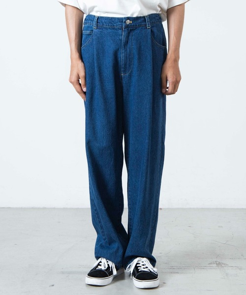 WEGO(ウィゴー)の「WEGO/SKATERSデニムパンツ(デニムパンツ・メンズ・スカイブルー/コバルトブルー・SMALL/MEDIUM/LARGE)」の9枚目の写真